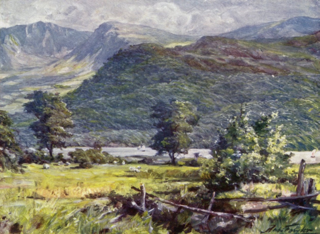 View of Cader Idris by Robert (after) Fowler