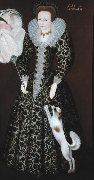 A Young Lady by Robert (circle of) Peake