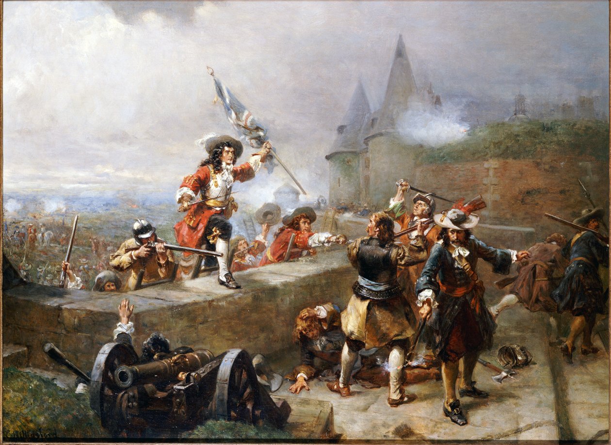 Storming the Battlements by Robert Alexander Hillingford