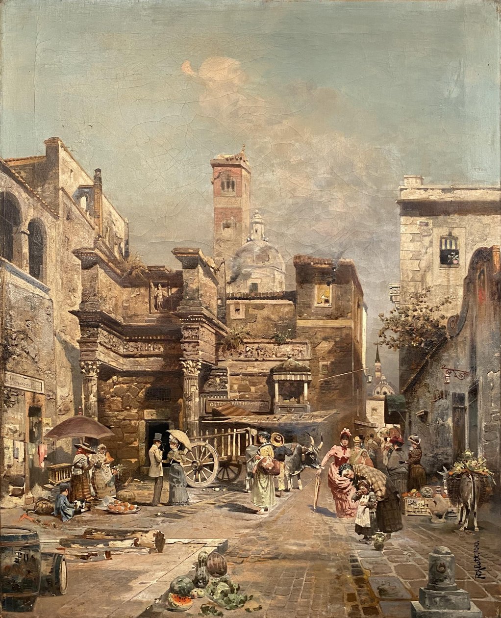 A Roman Street Scene by Robert Alott
