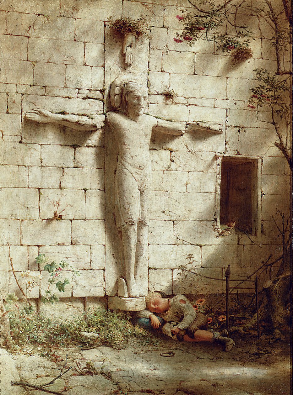 At Romsey Abbey by Robert Bateman