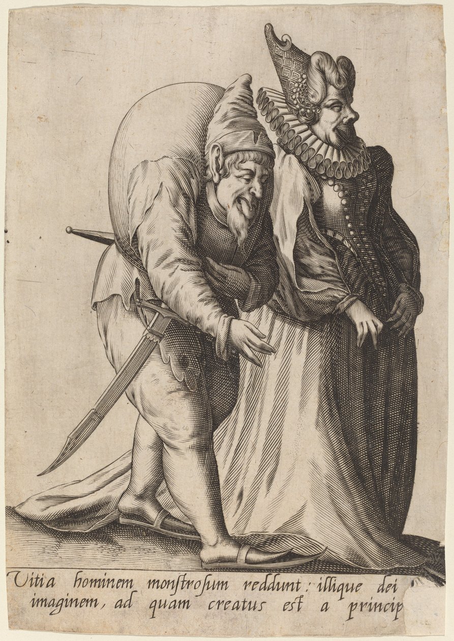 Vitia hominem monstrosum, 1597 by Robert Boissard