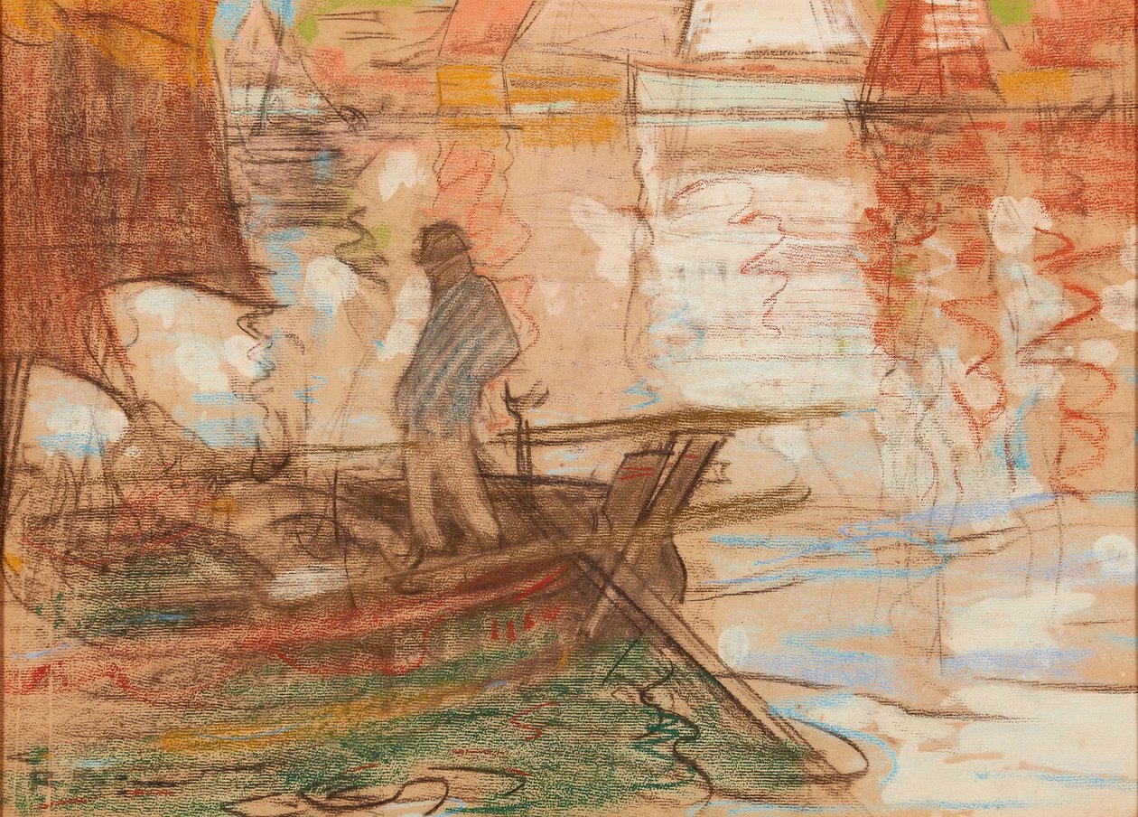 Concarneau Ferryman 1894 by Robert Brough