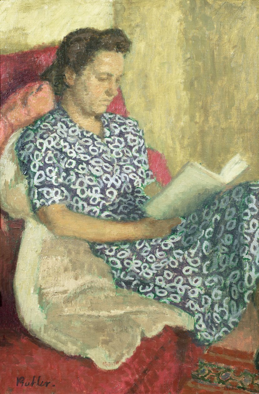 Portrait of a Woman Reading by Robert Buhler
