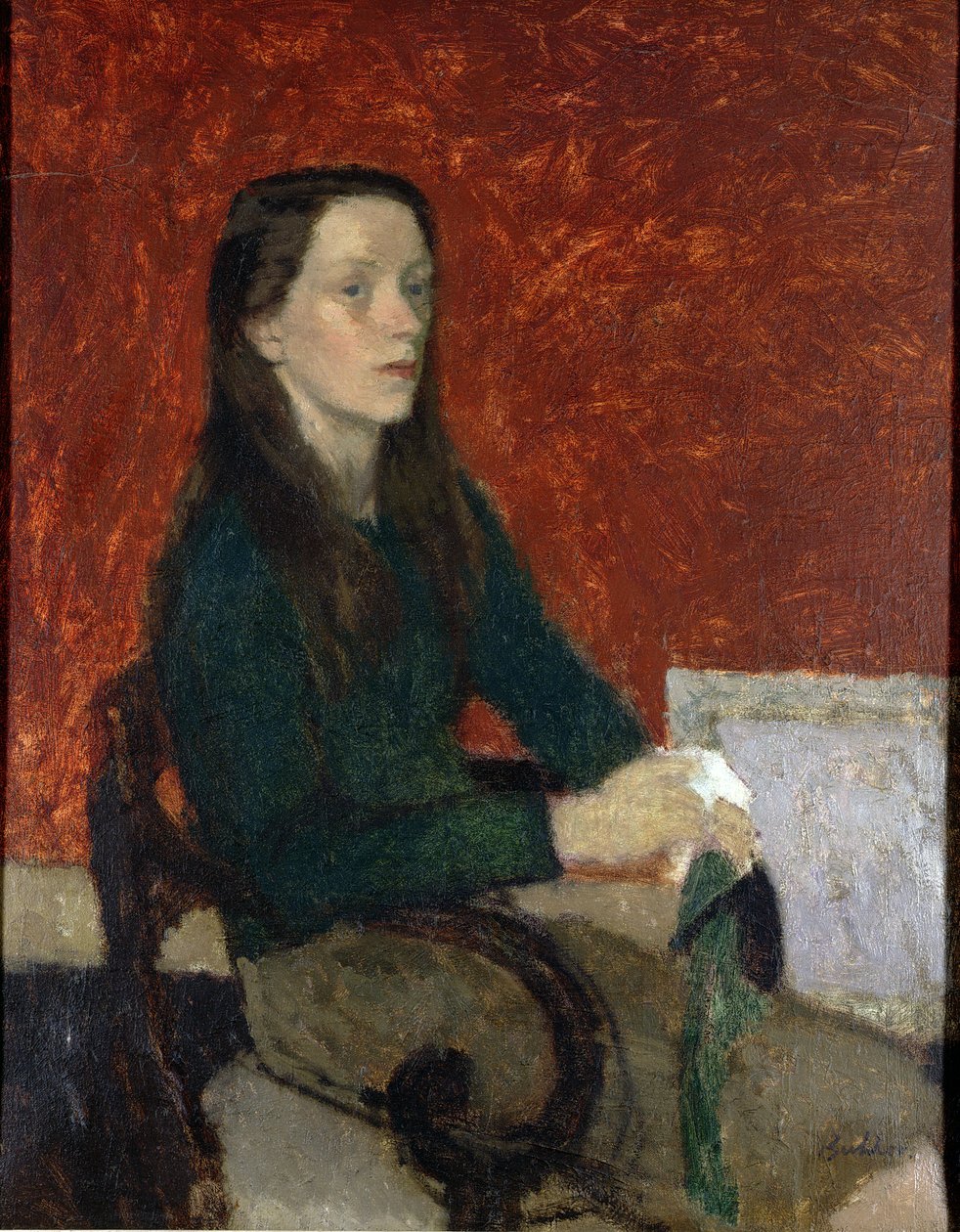 Portrait of a young woman by Robert Buhler