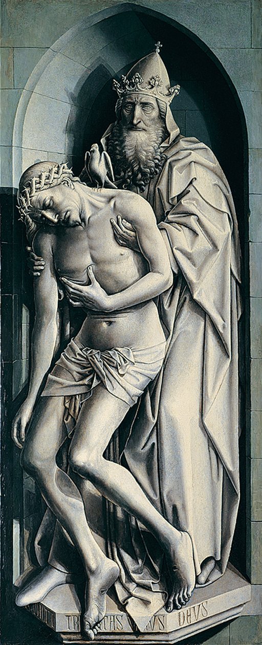 The Flémalle Panels: The Holy Trinity by Robert Campin