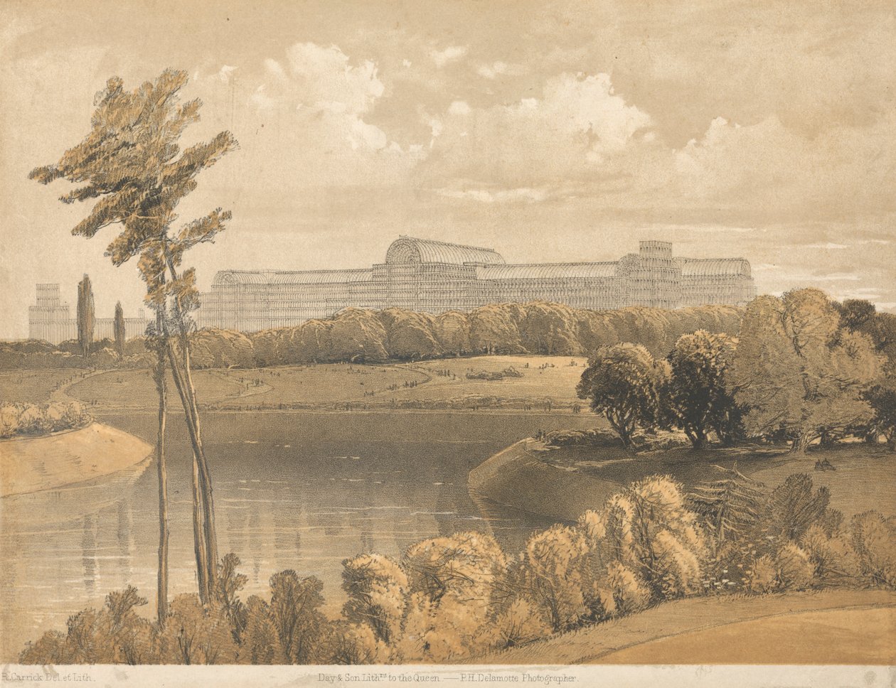 Crystal Palace from the Reservoir, Sydenham by Robert Carrick