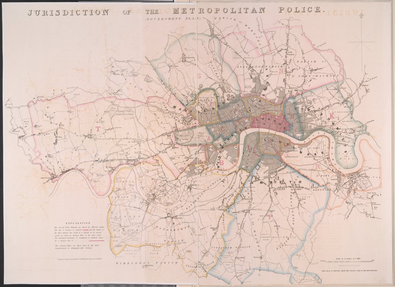 Jurisdiction of the Metropolitan Police by Robert Dawson