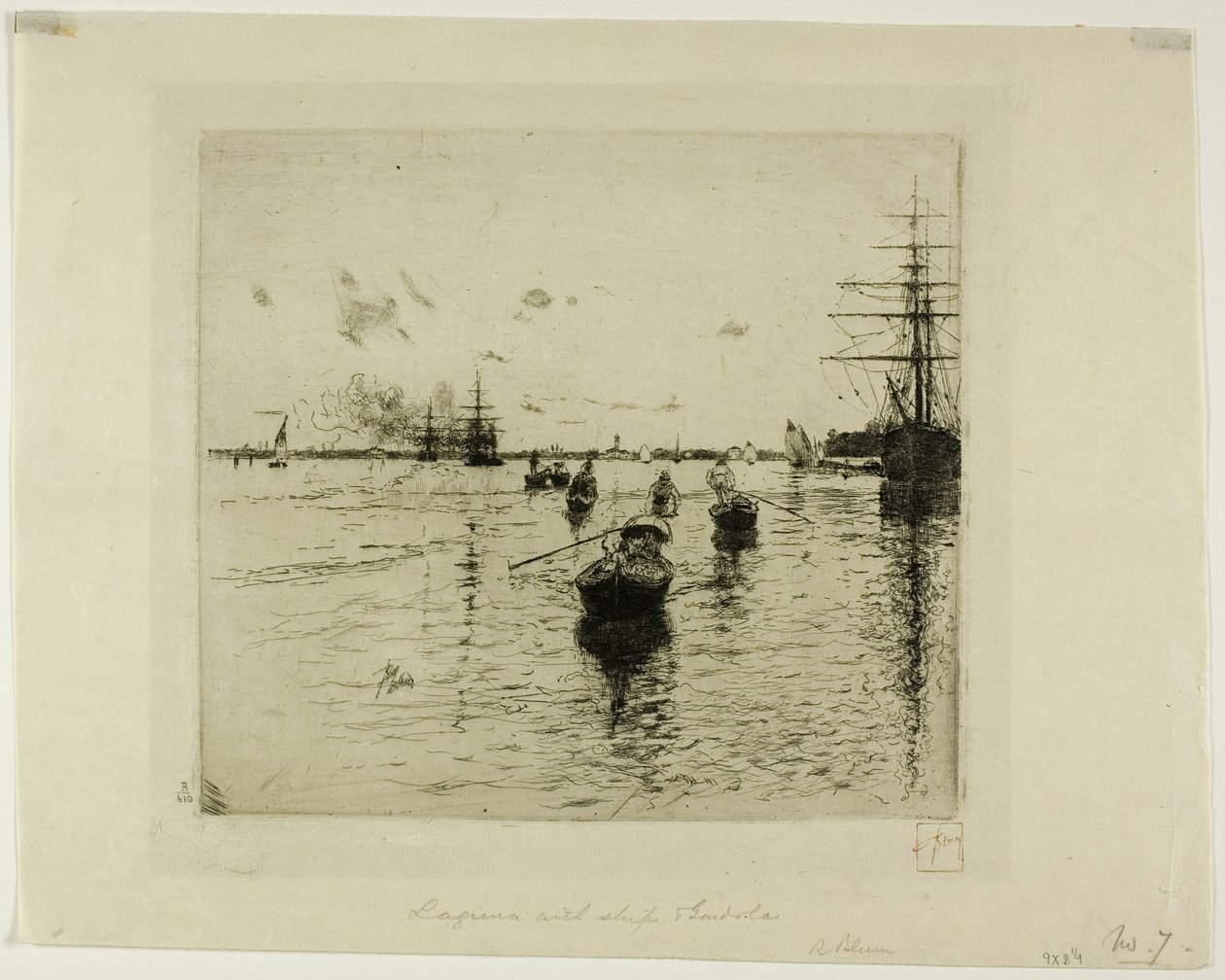 Lagoon with Steamers and Gondolas, Venice by Robert Frederick Blum