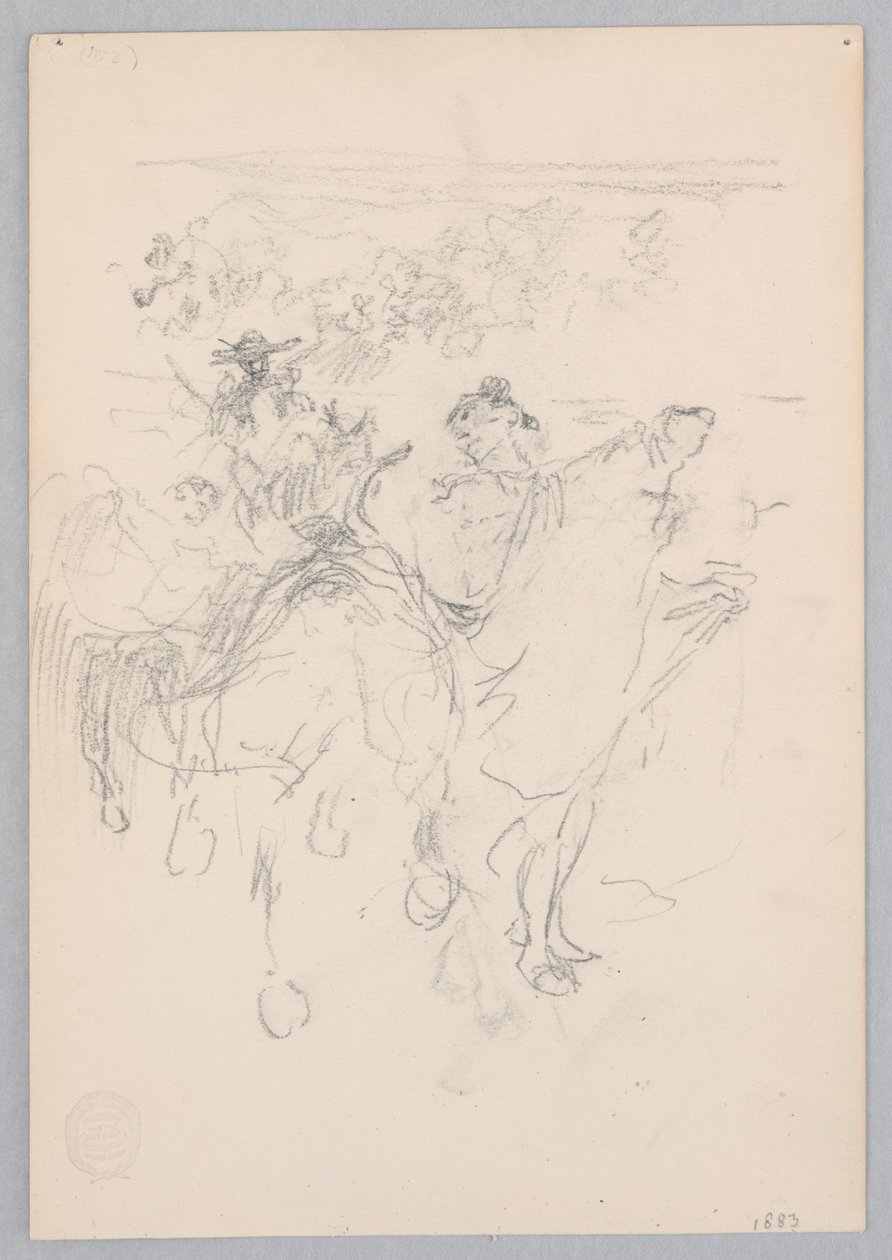 Men on Horseback by Robert Frederick Blum