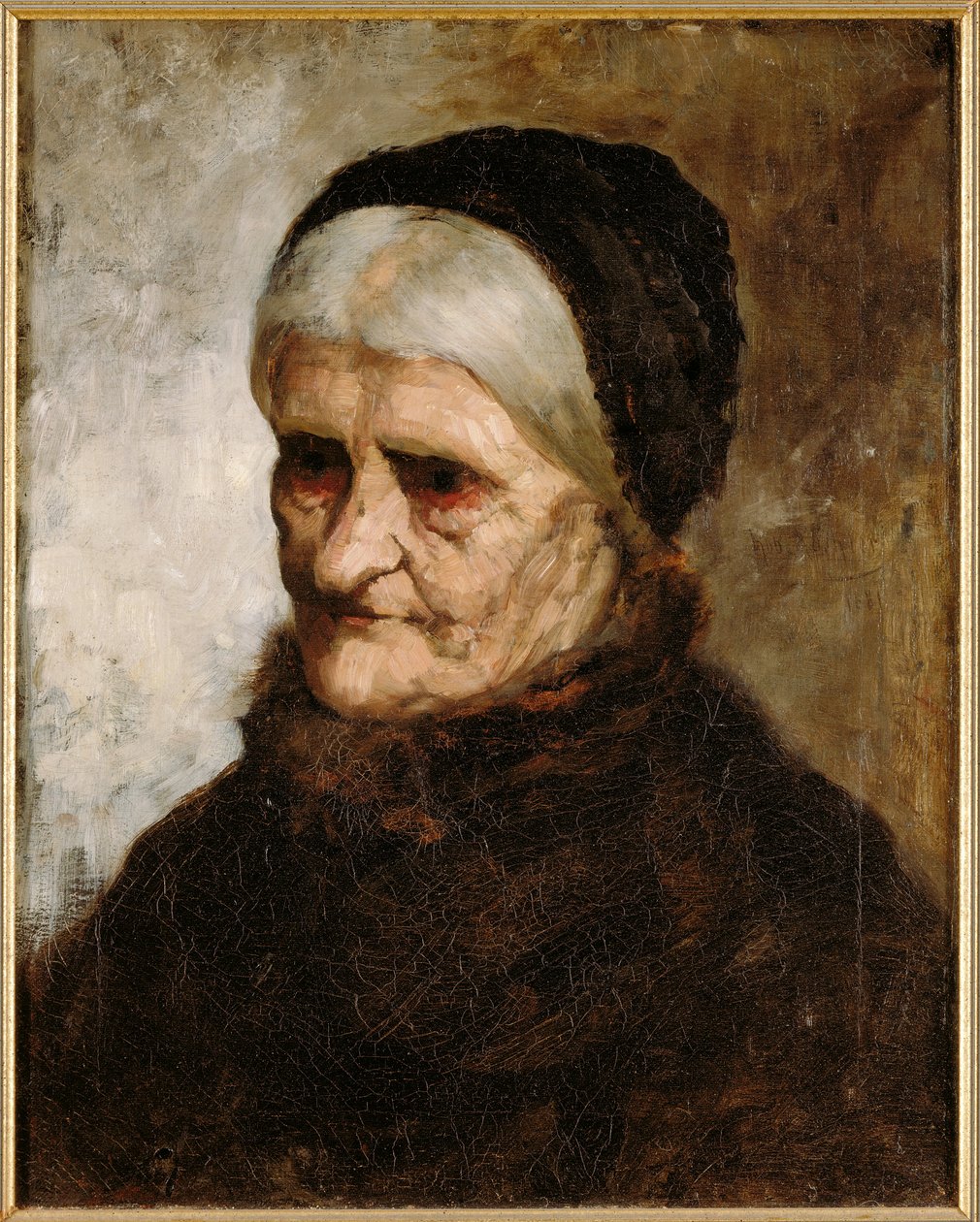 Head of an Old Woman by Robert Koehler