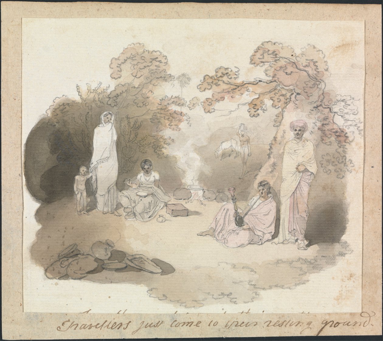 Travellers just Come to their Resting Ground by Robert Mabon