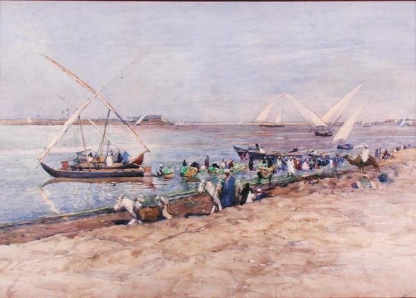 The Nile near Cairo by Robert McGowan Coventry