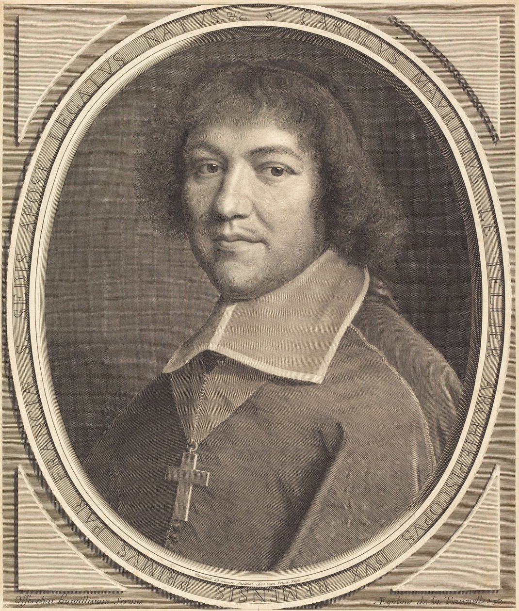 Charles-Maurice Le Tellier by Robert Nanteuil