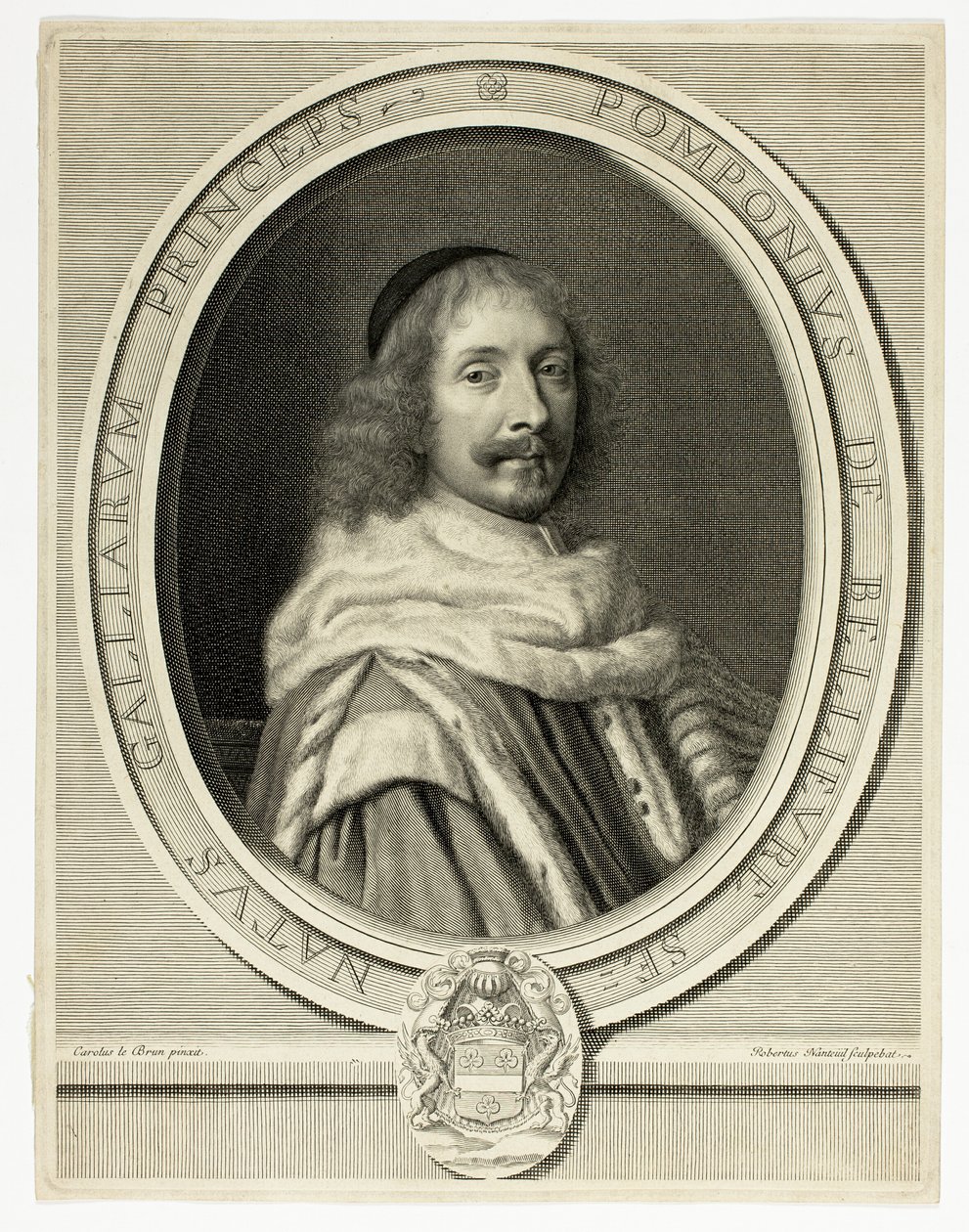 Portrait of Pompone de Bellièvre by Robert Nanteuil