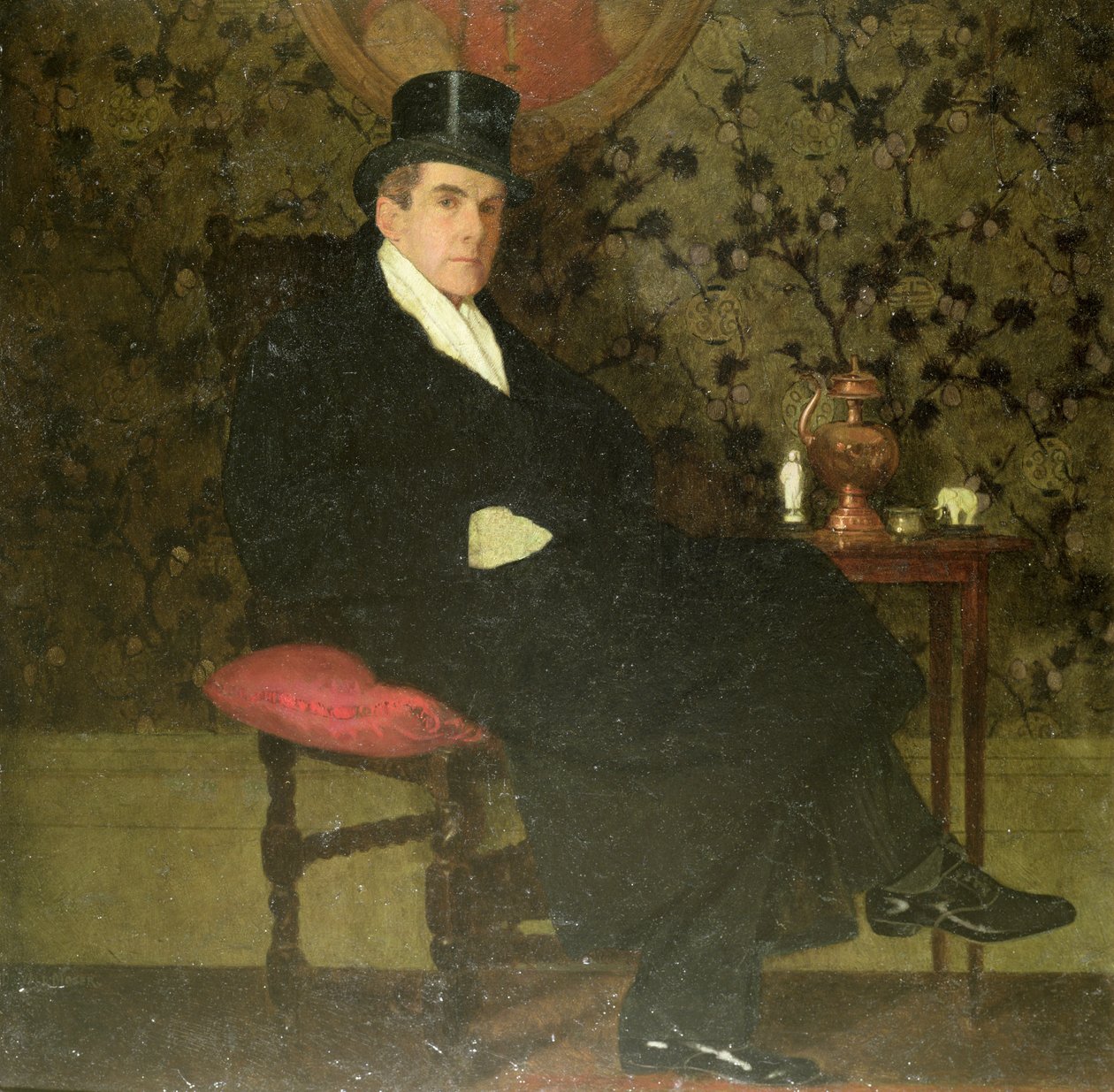 Man in a Fur Coat by Robert Oswald Moser