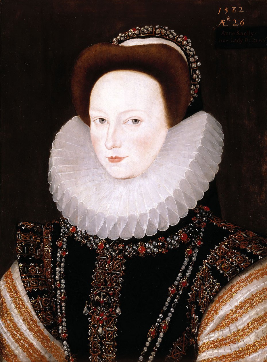 Portrait of Anne Knollys by Robert Peake the elder