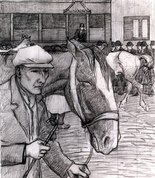 Horse Fair at the Barbican by Robert Polhill Bevan