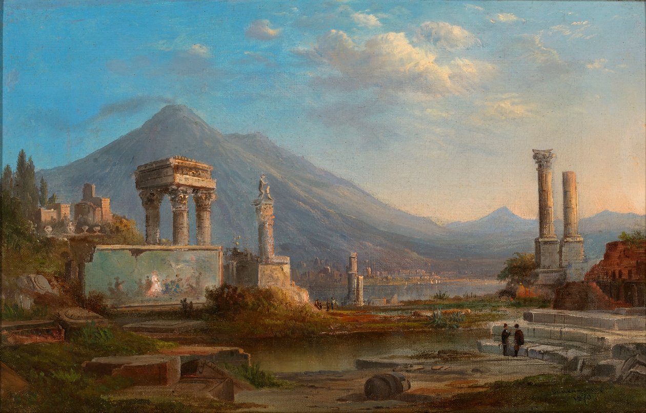 Vesuvius and Pompeii by Robert S. Duncanson