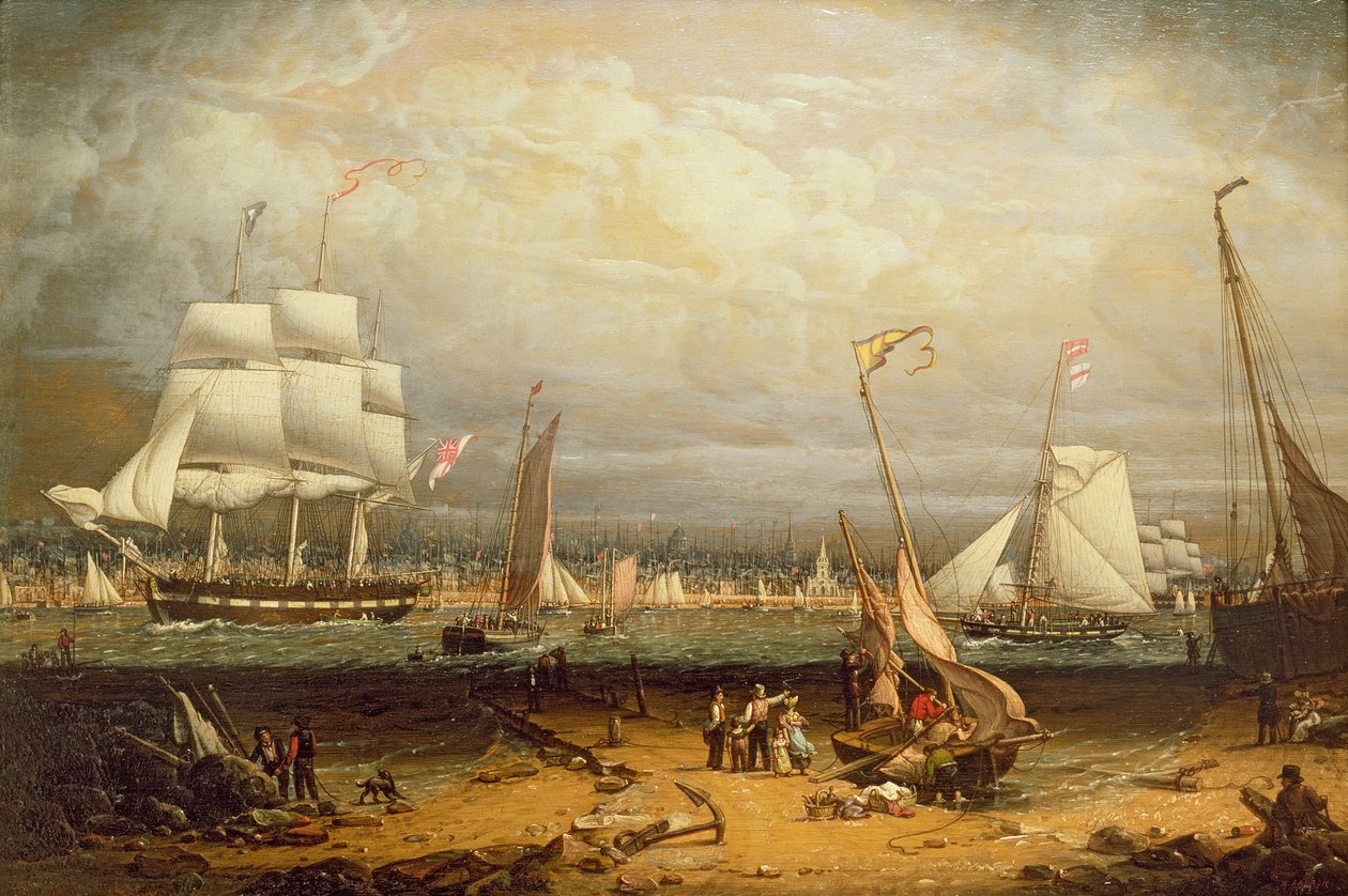Liverpool Harbour by Robert Salmon