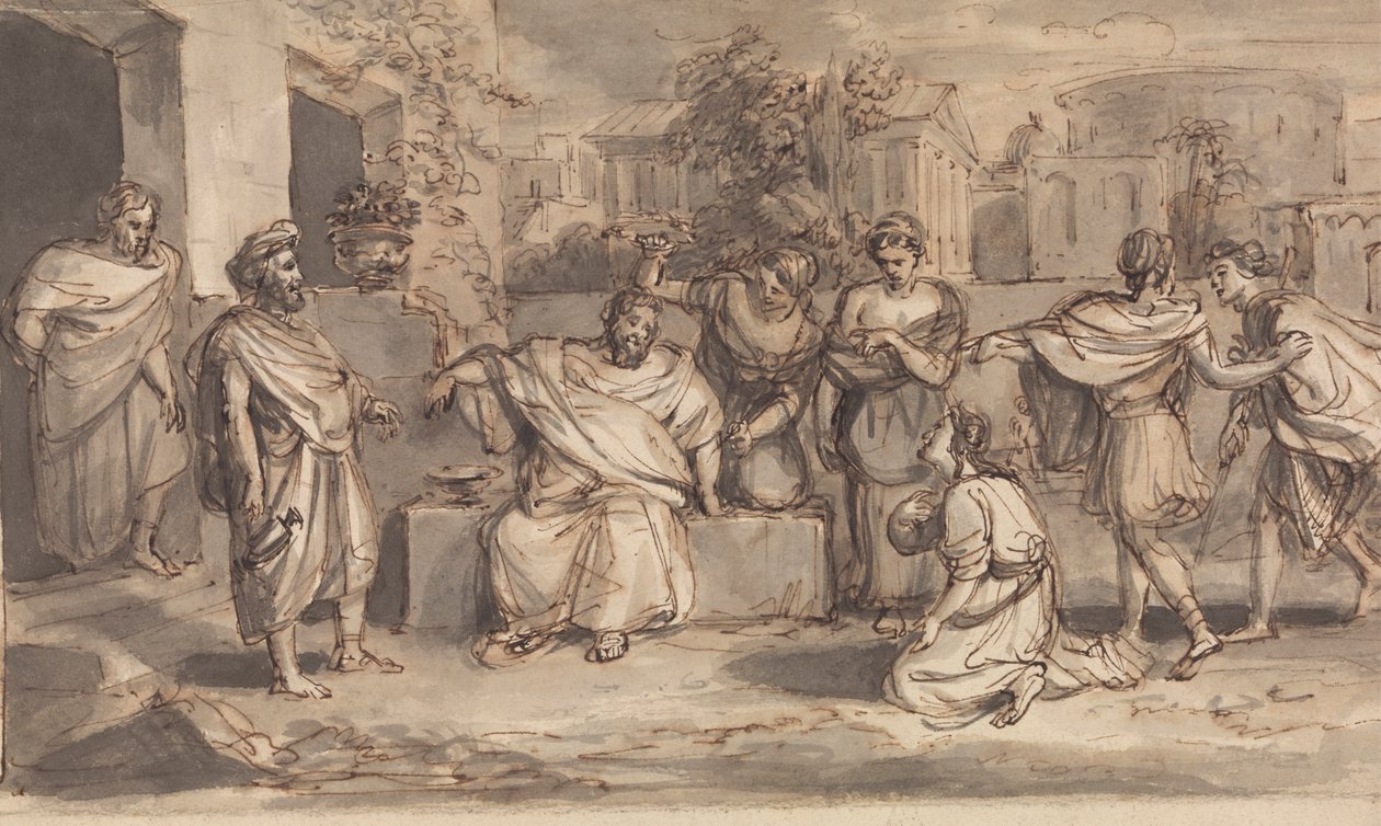 Sketch for Timon of Athens by Robert Smirke