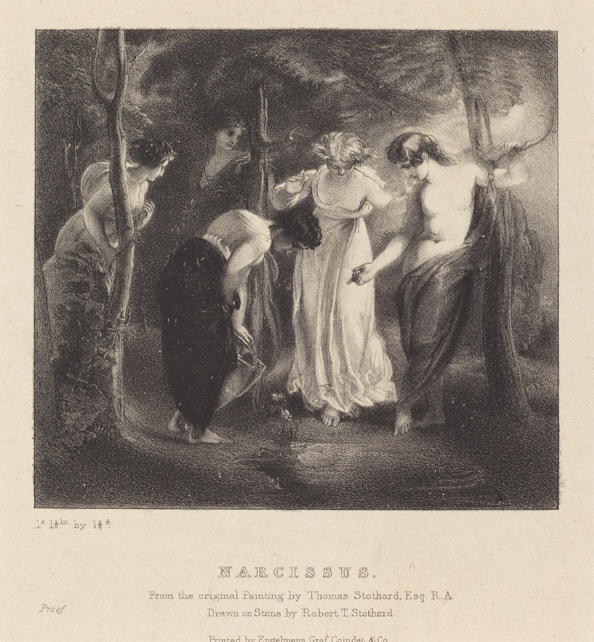 Narcissus by Robert T. Stothard after Thomas Stothard