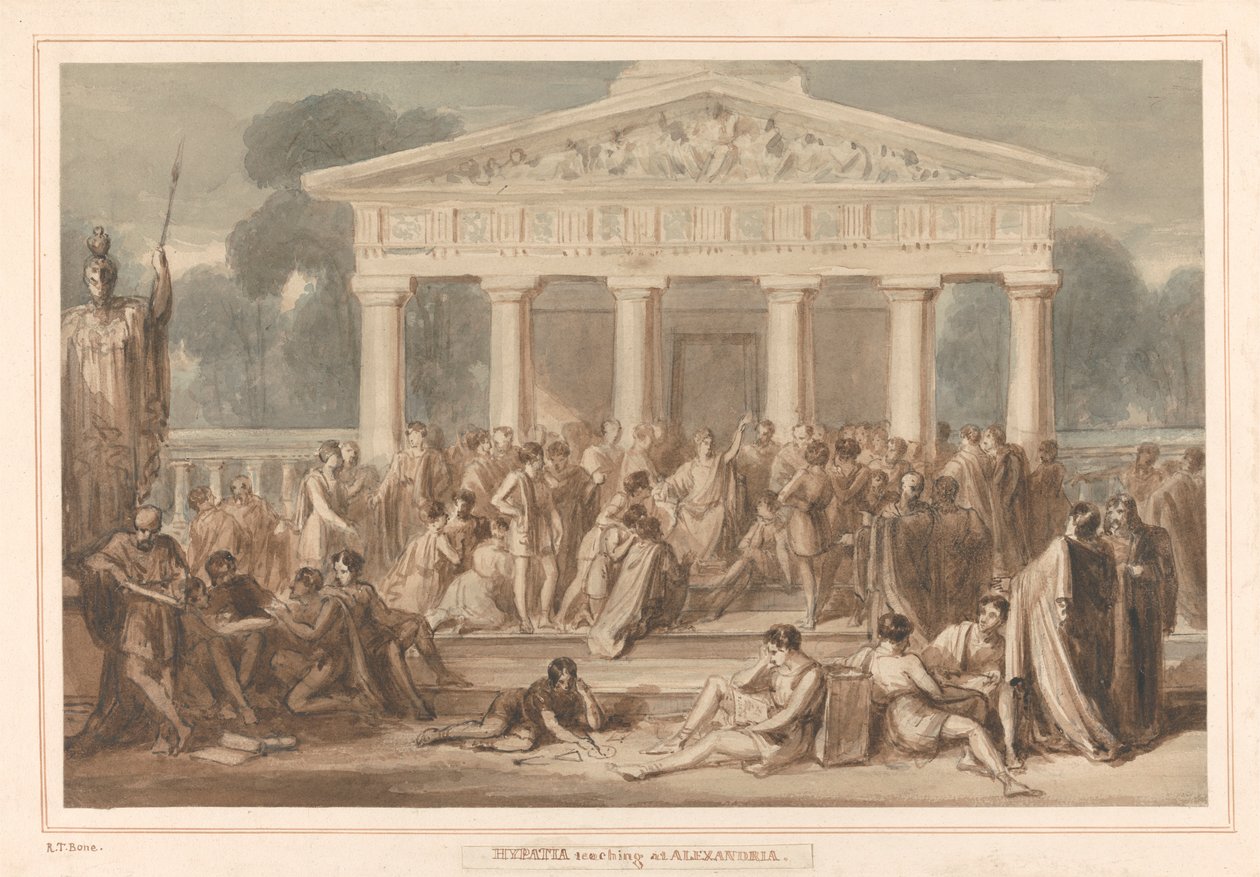 Hypatia Teaching at Alexandria by Robert Trewick Bone