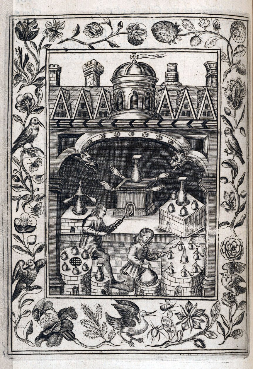 Two Alchemists Fabricating Potions by Robert Vaughn