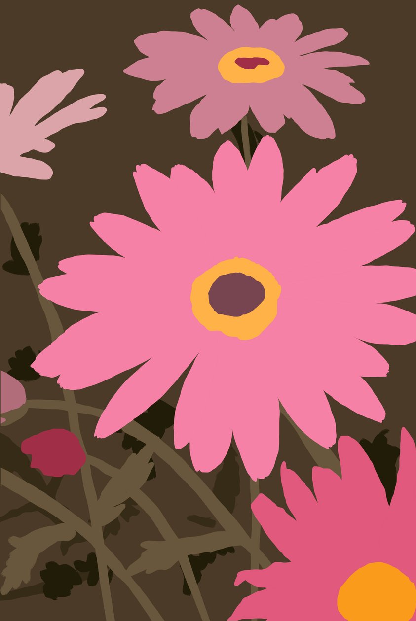 Painted Daisies by Roberta Murray