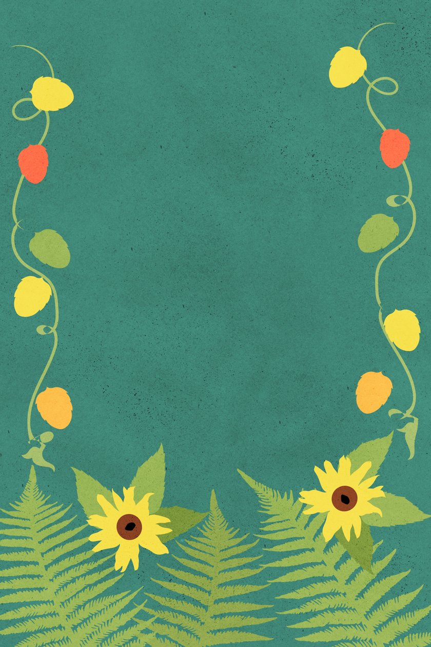 Sunflower Ferns by Roberta Murray