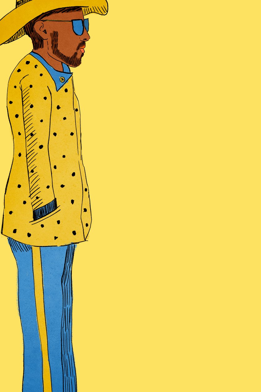 Yellow Suit Man by Roberta Murray