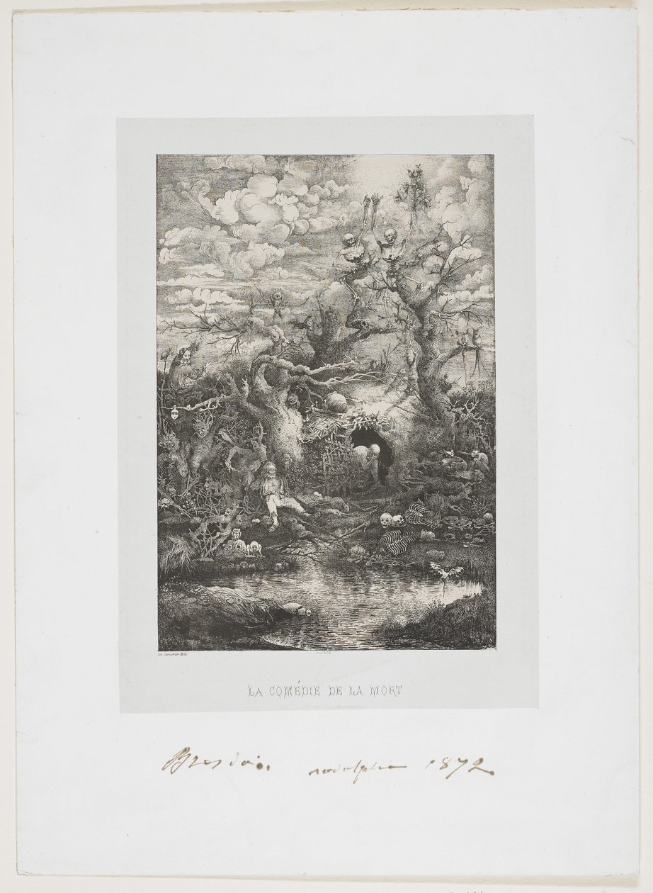 The Comedy of Death, 1854 by Rodolphe Bresdin