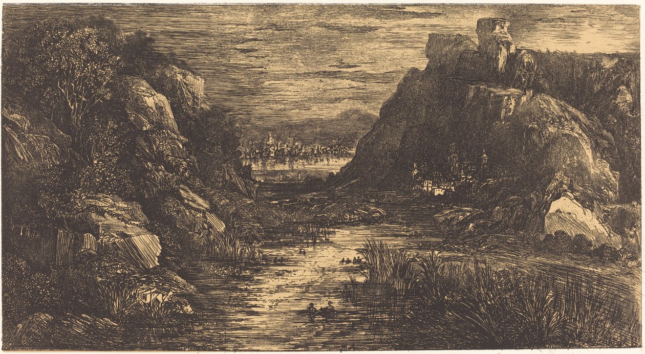 Distant City by Rodolphe Bresdin