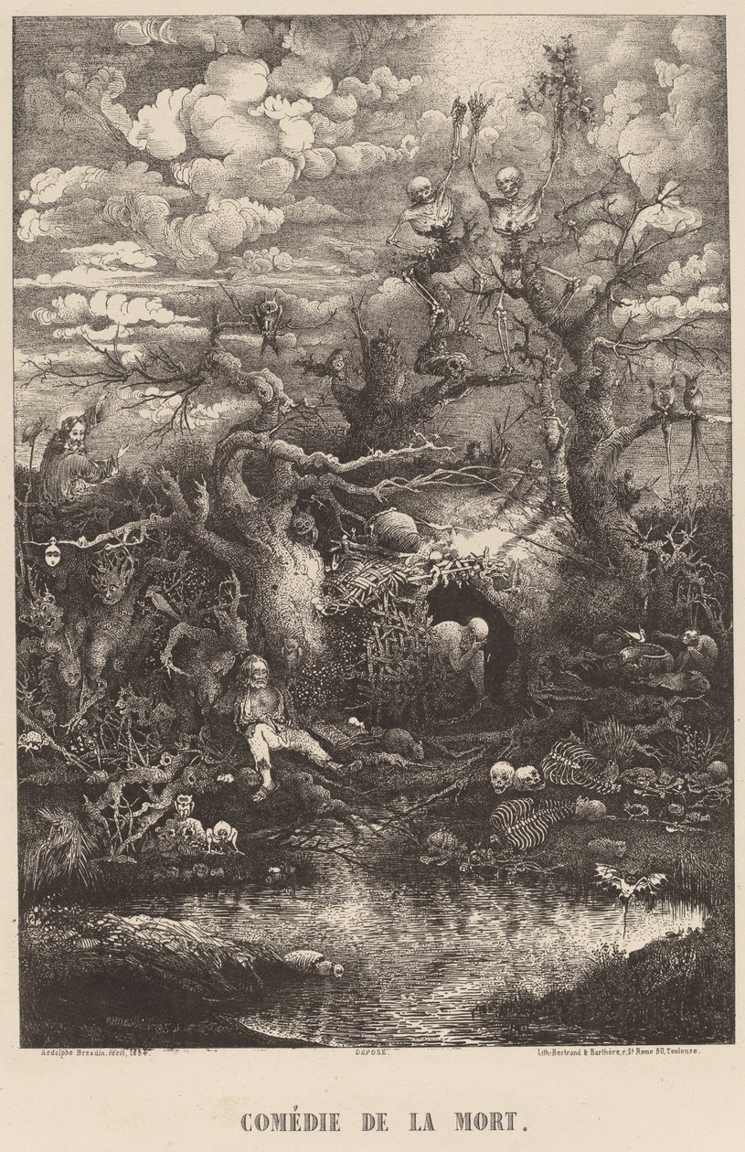 Comedy of Death by Rodolphe Bresdin
