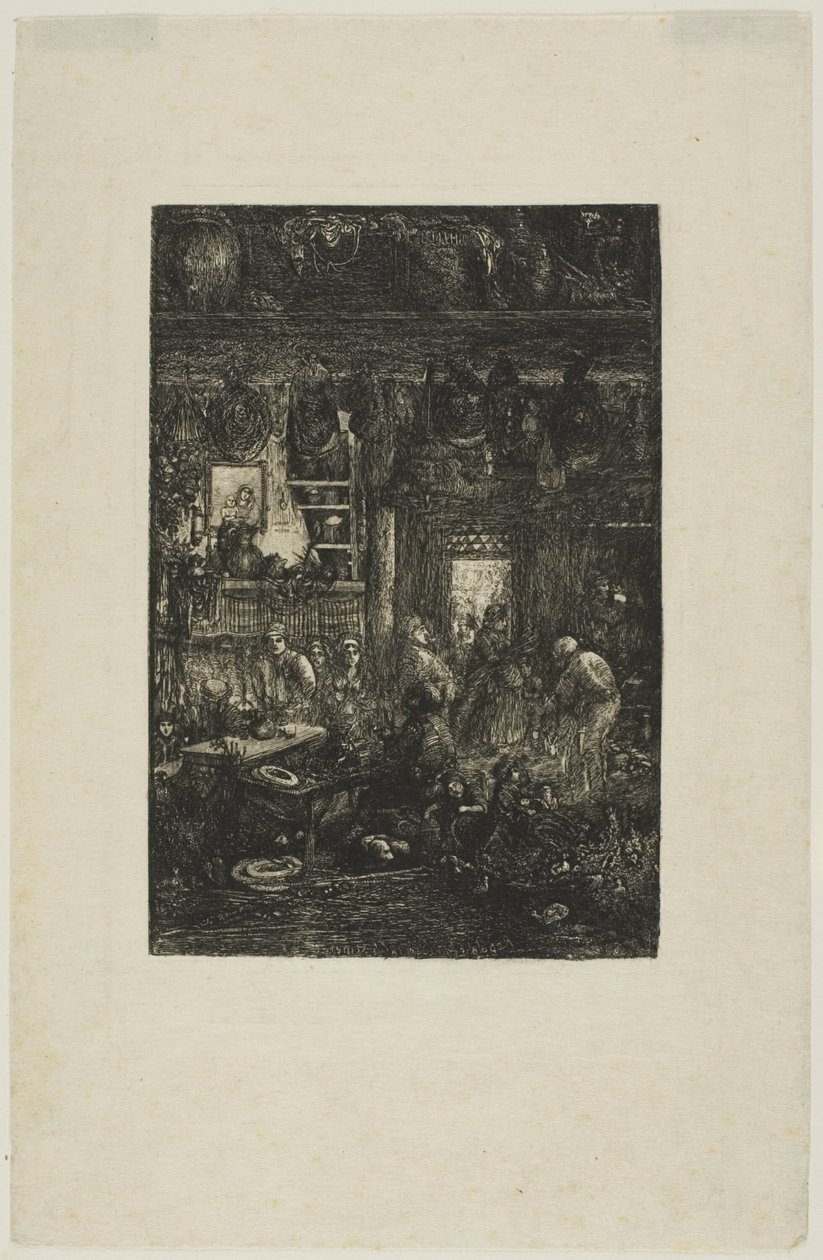 Moldavian Interior by Rodolphe Bresdin