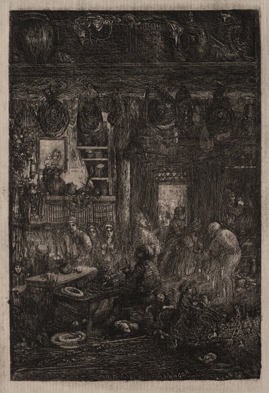 Moldavian Interior by Rodolphe Bresdin
