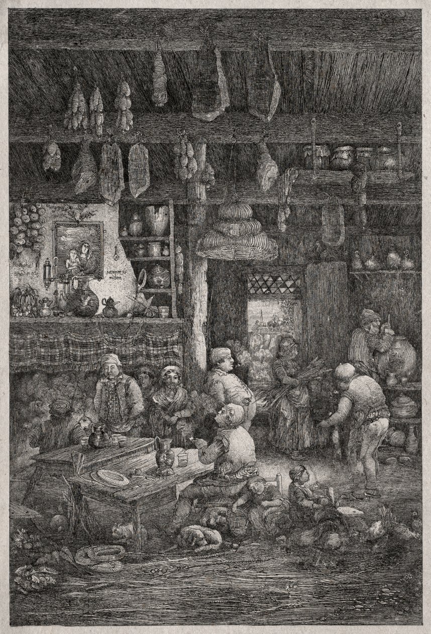 Moldavian Interior by Rodolphe Bresdin