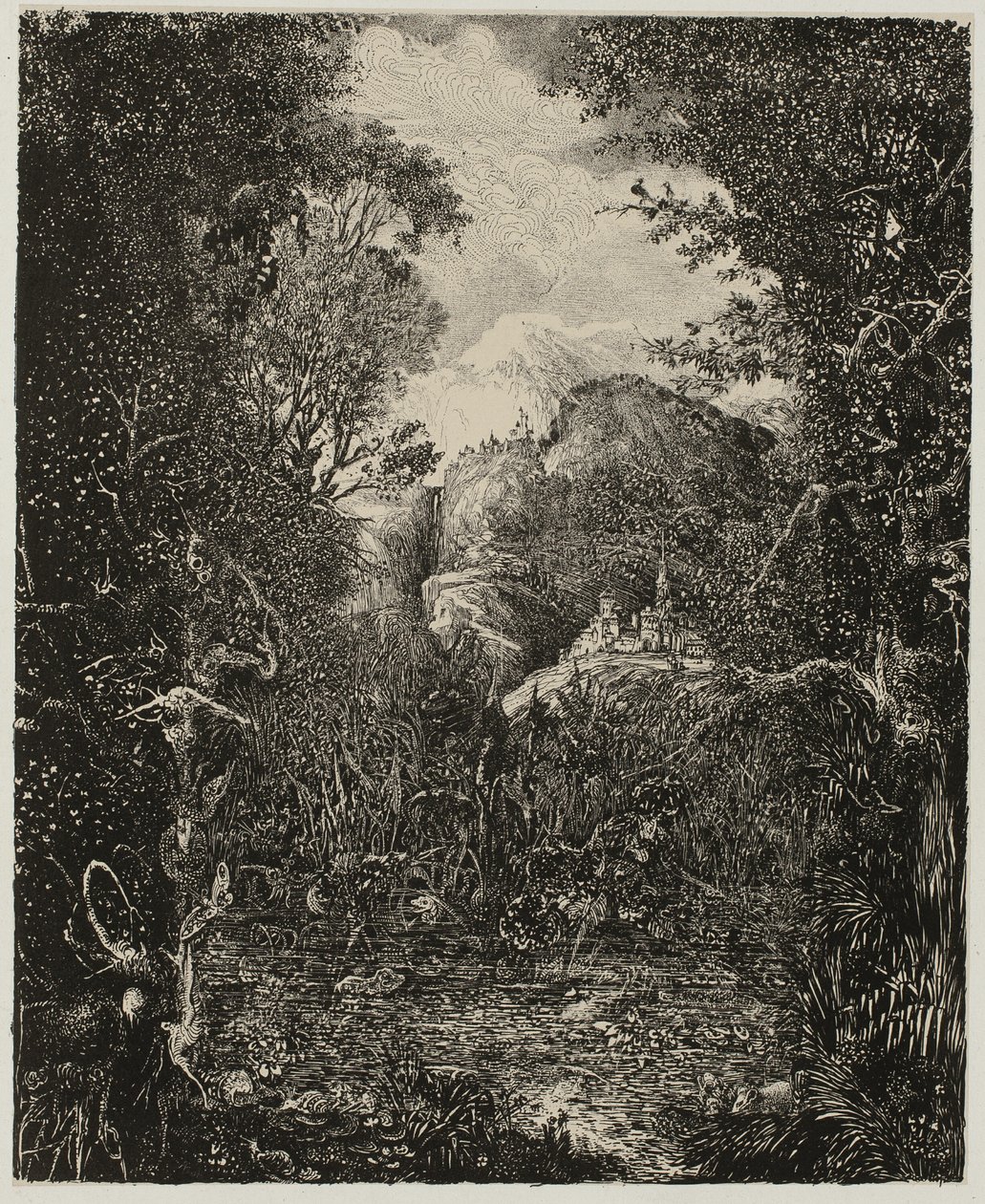 The Cities Beyond the Marsh by Rodolphe Bresdin