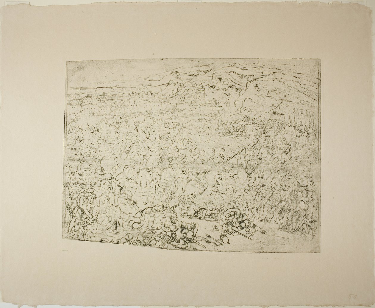 The Great Battle by Rodolphe Bresdin