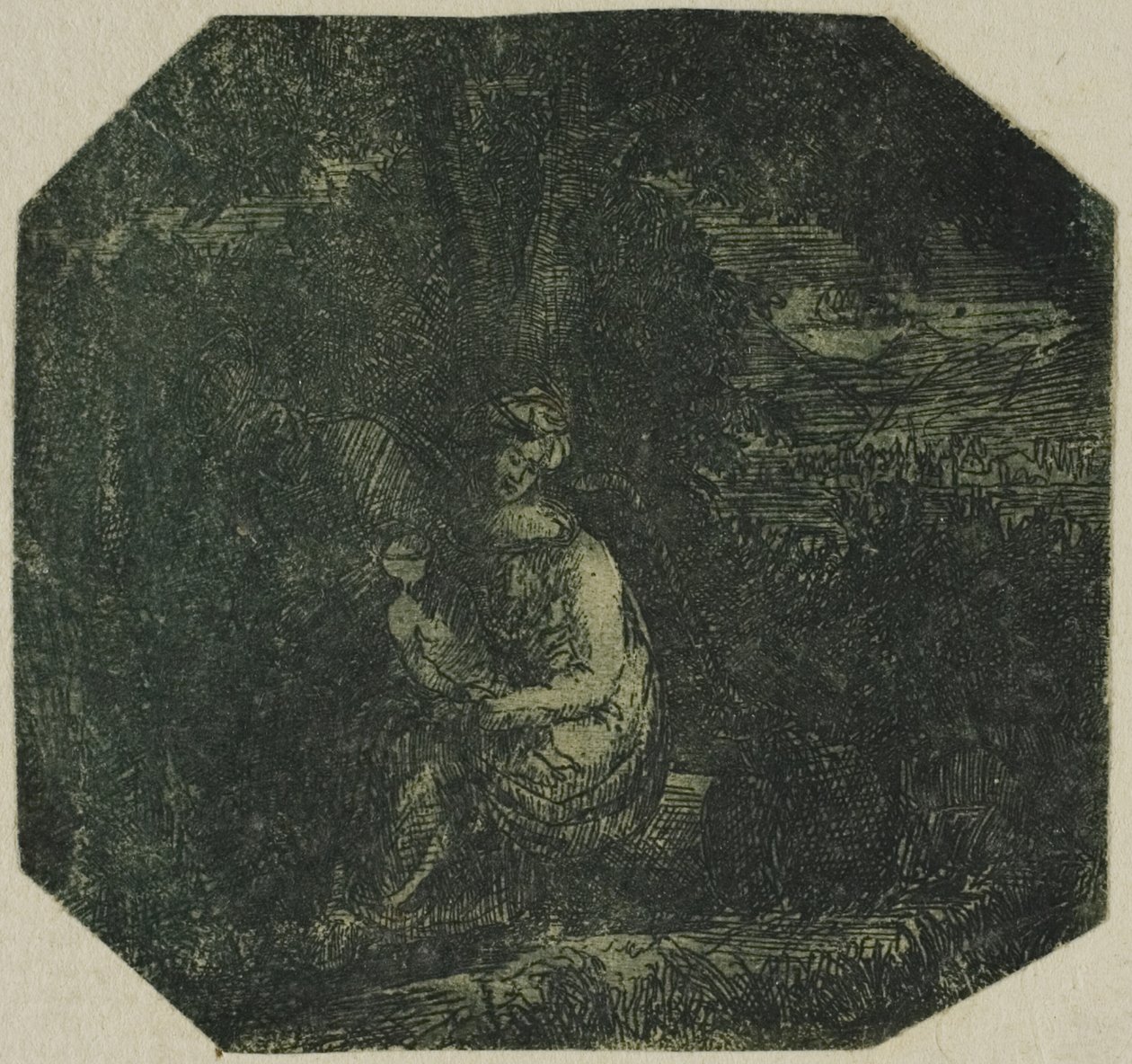 The Holy Family by Rodolphe Bresdin