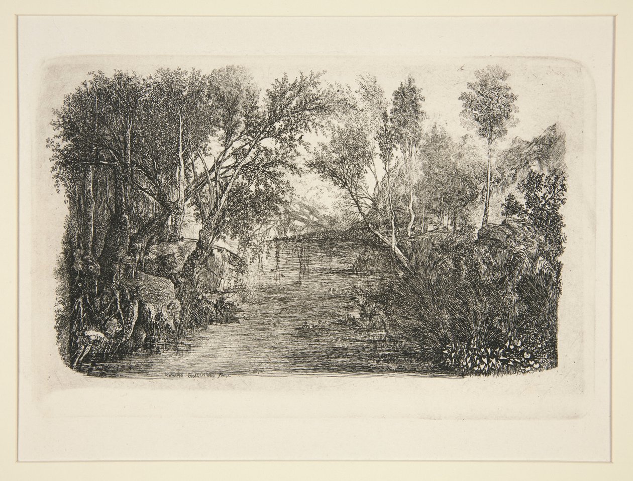 The Stream by Rodolphe Bresdin