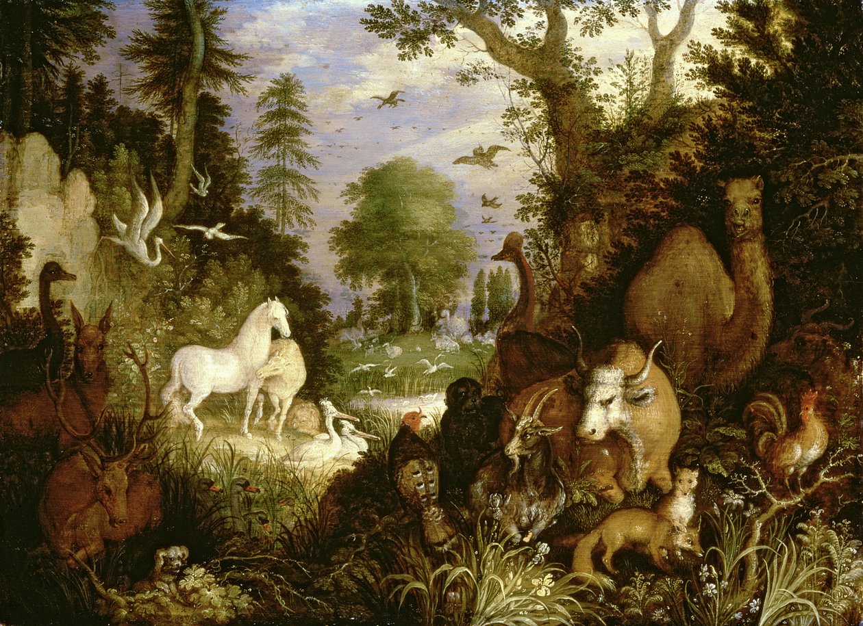 The Garden of Eden by Roelandt Jacobsz. Savery