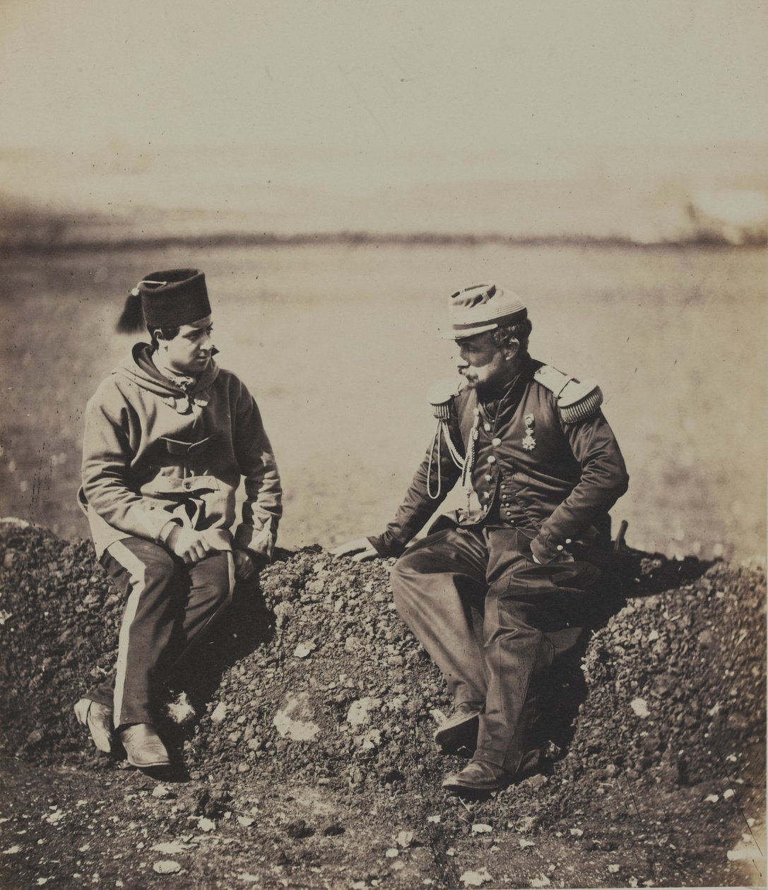 General Cisse and Staff Officer by Roger Fenton