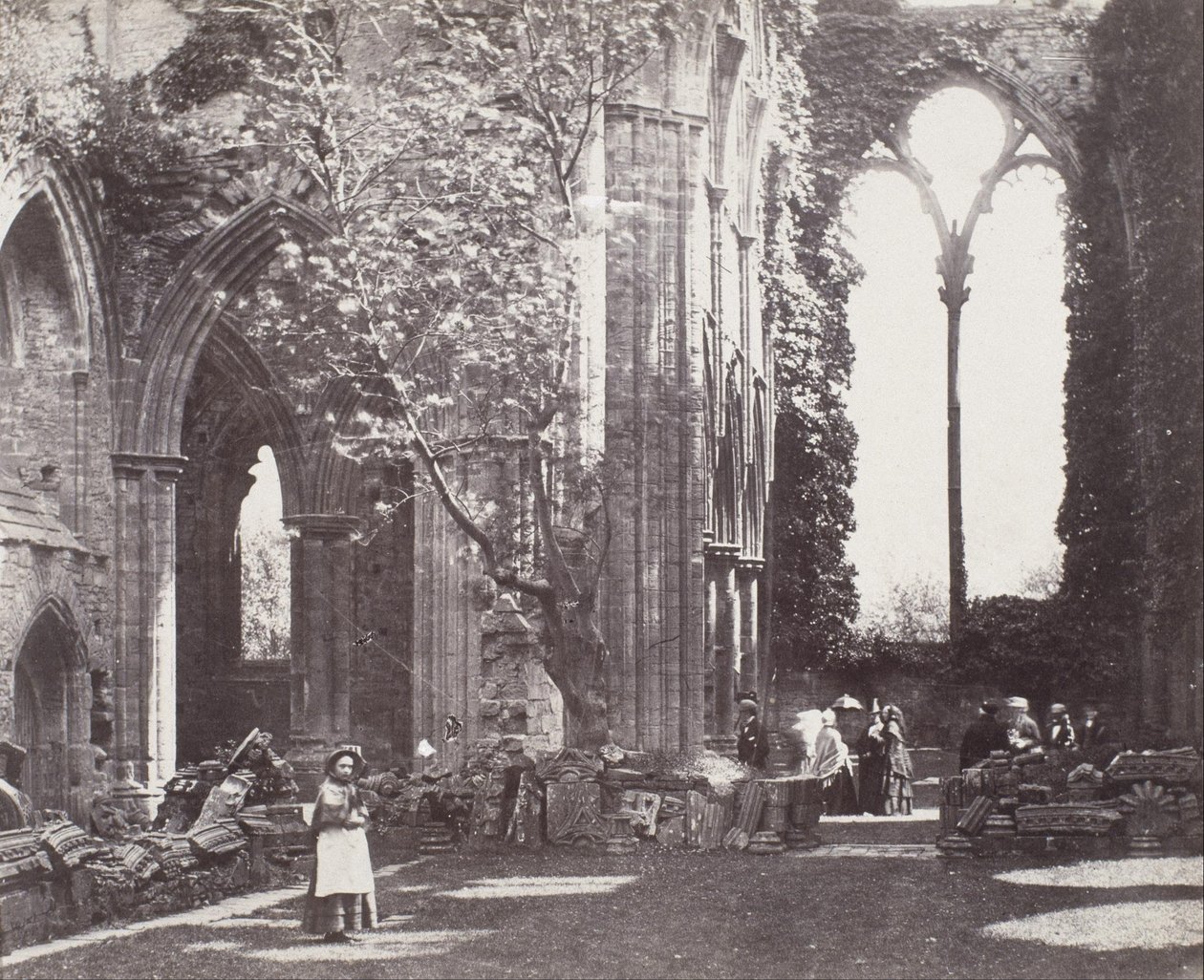 Interior - Tintern Abbey by Roger Fenton