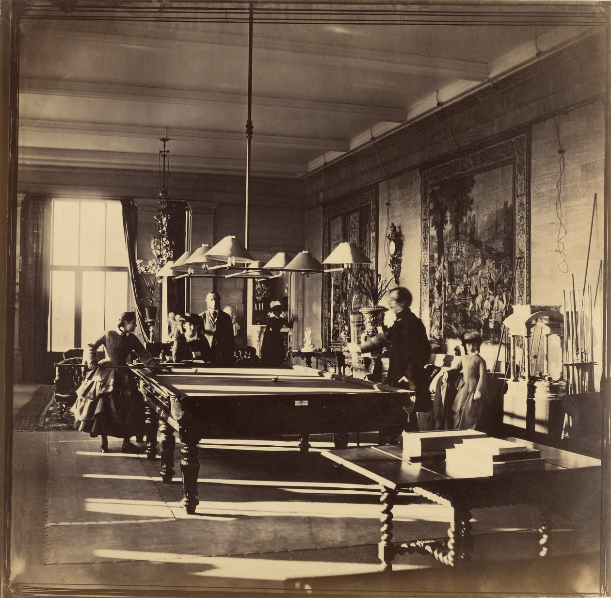 The Billiard Room, Mentmore by Roger Fenton