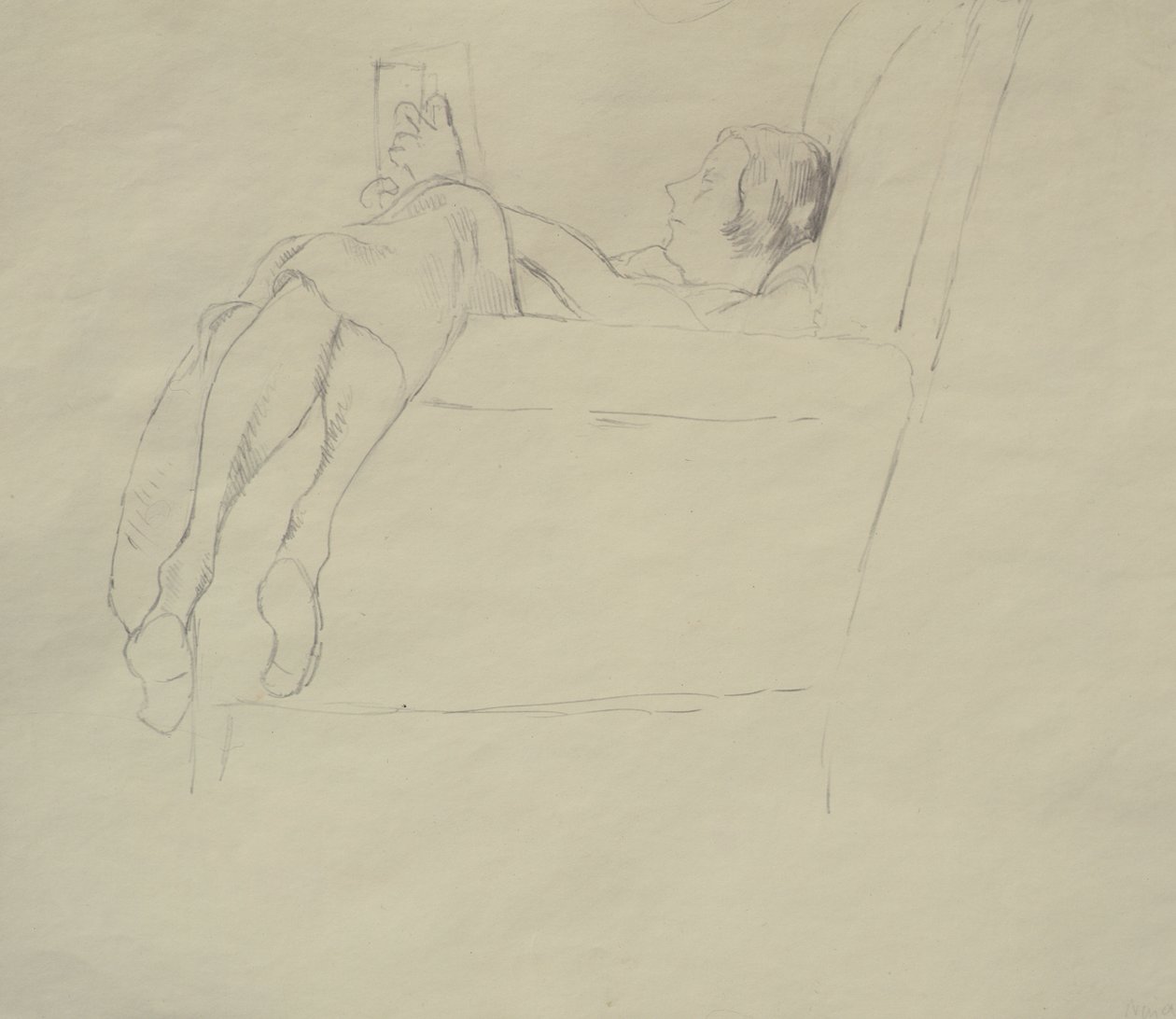 Nina Hamnett Reading by Roger Eliot Fry