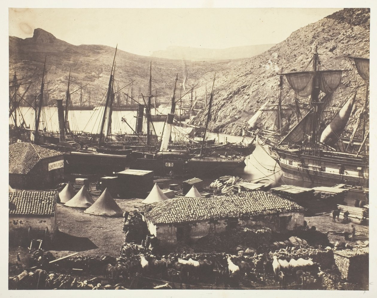 Cossack Bay, Balaklava by Roger Fenton