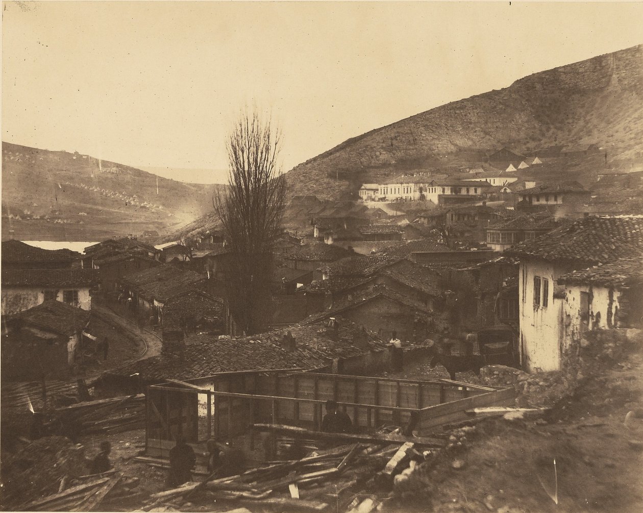 The Railway Street at Balaklava by Roger Fenton