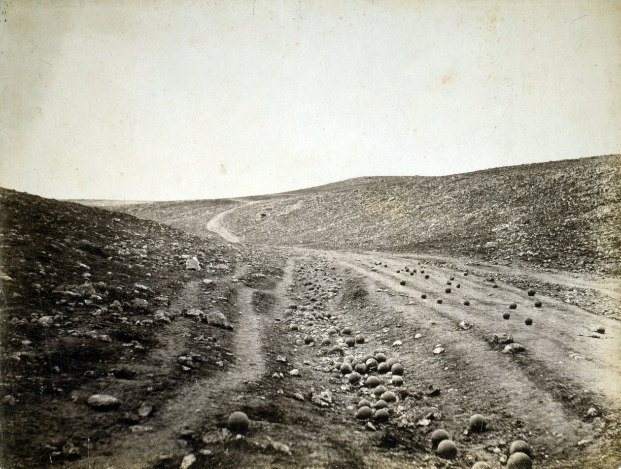 Valley of the Shadow of Death, Crimea by Roger Fenton