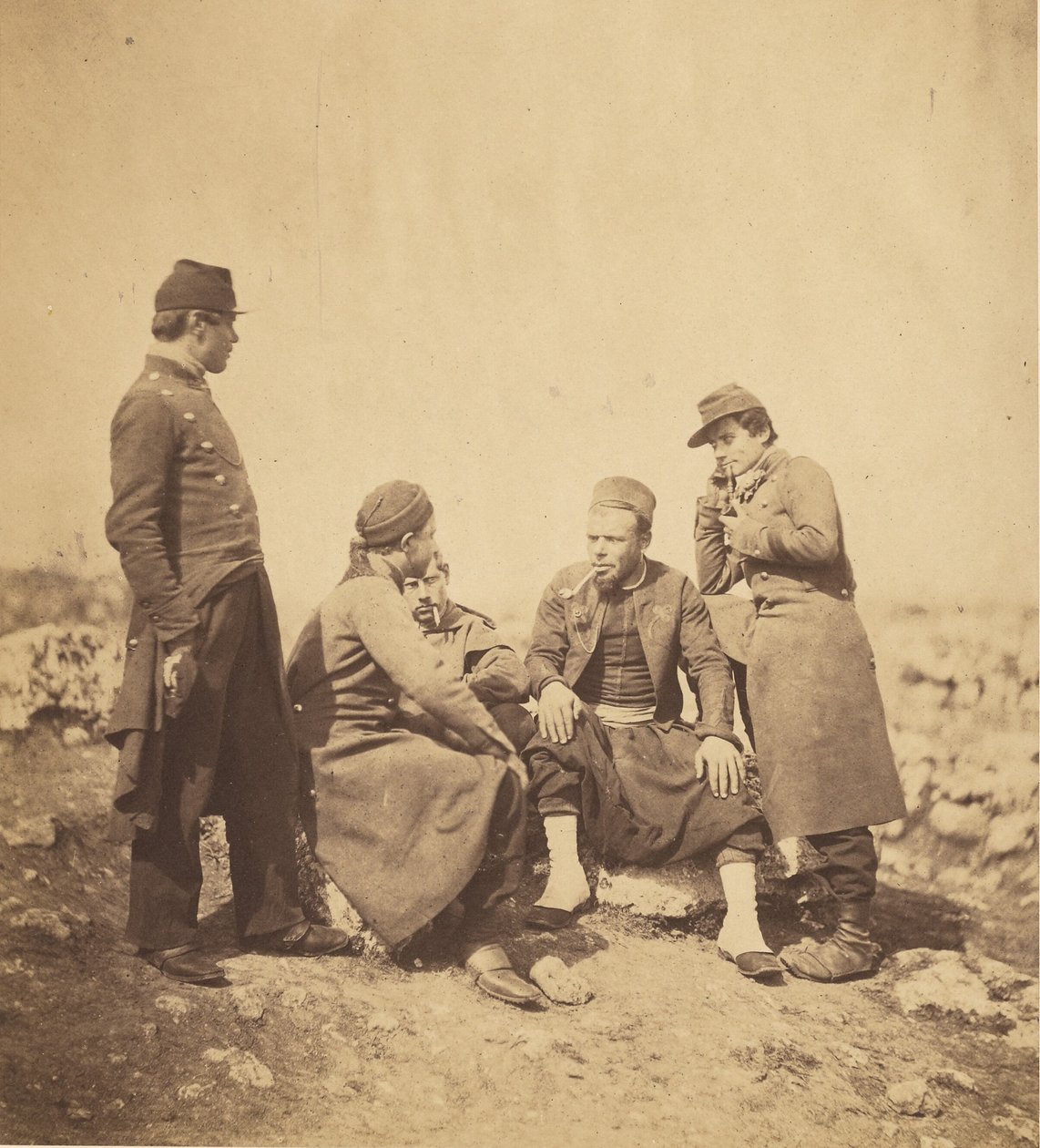 Zouaves & Soldiers of the Line by Roger Fenton